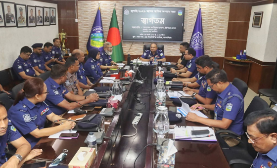 ময়মনসিংহ রেঞ্জের জুলাই মাসের মাসিক অপরাধ পর্যালোচনা সভা অনুষ্ঠিত