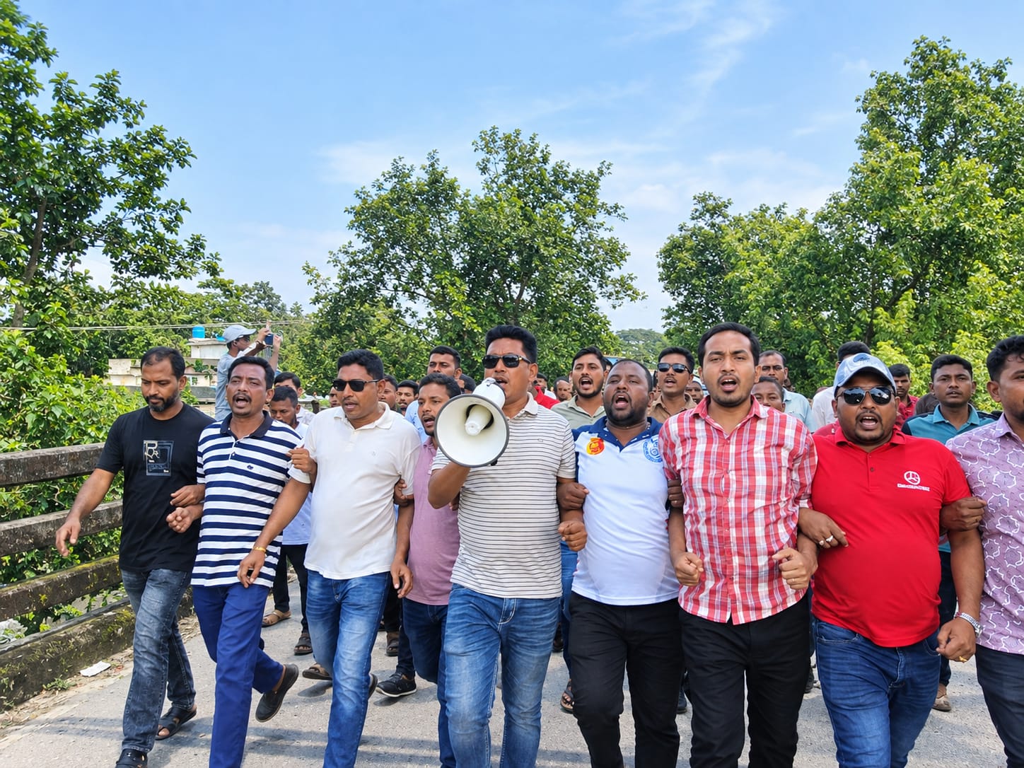 রাঙ্গাবালীতে যুবদল, স্বেচ্ছাসেবক দল ও ছাত্রদলের বিক্ষোভ মিছিল