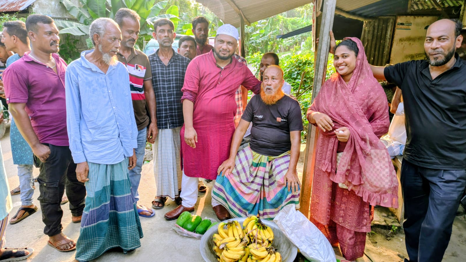 চেয়ারম্যান প্রার্থী শাহ আলম লস্করের গণসংযোগ ও পথসভা