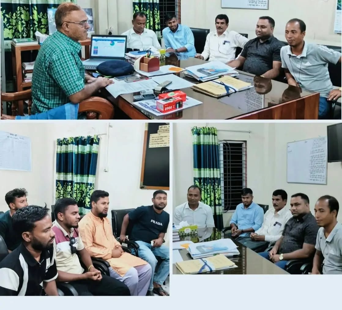 ভূল্লী উপজেলা প্রেসক্লাবের সাংবাদিকদের সাথে ওসির মতবিনিময় সভা