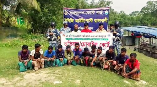 মা ইলিশ রক্ষায় রাঙ্গাবালীতে অভিযান, ১২ জেলের কারাদণ্ড