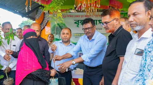 চান্দ্রা শিক্ষিত বেকার যুব সমবায় সমিতির বৃক্ষরোপণ কর্মসূচির উদ্বোধন